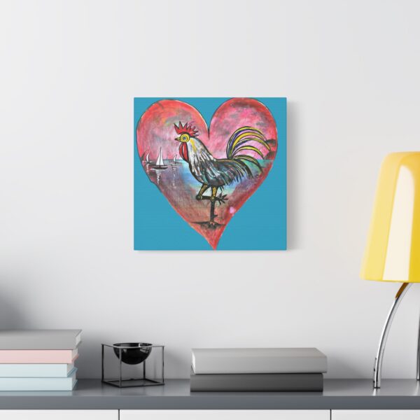 Heartfelt Rooster Canvas Wall Art - Image 115